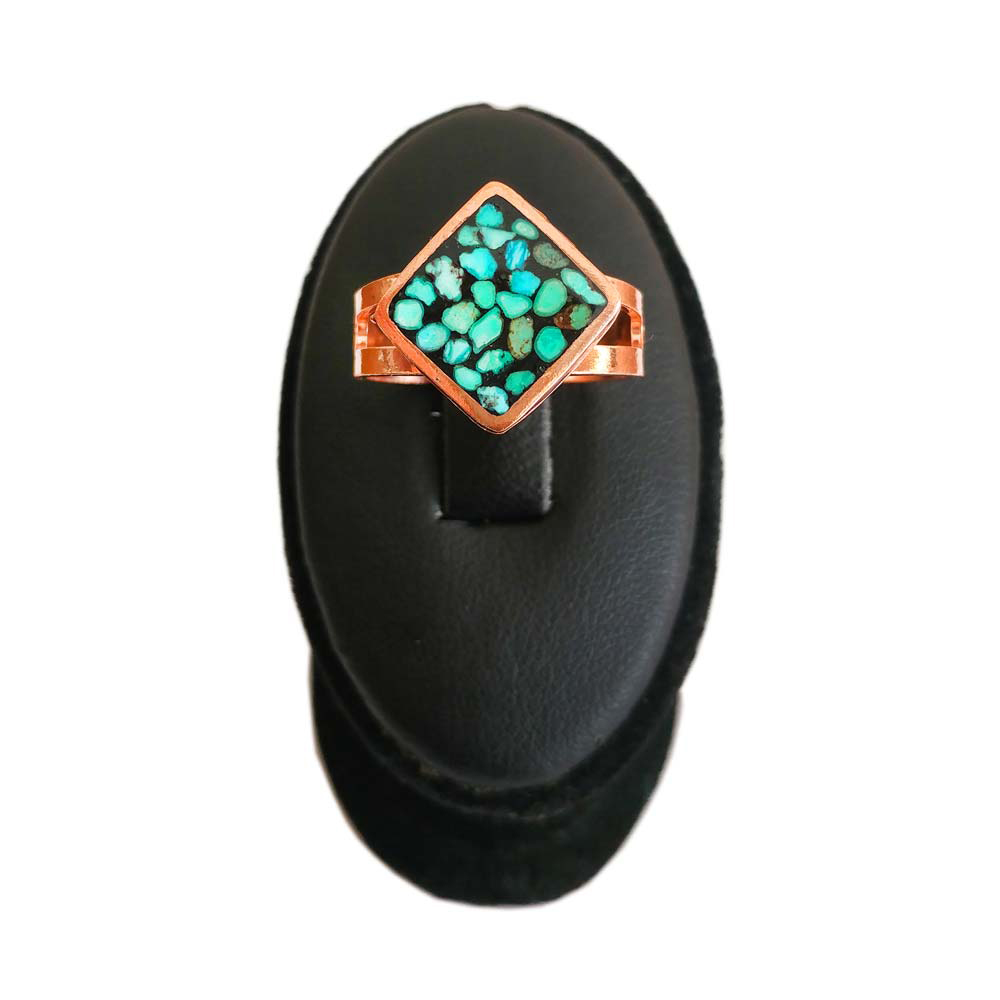 انگشتر مسی فیروزه کوب
